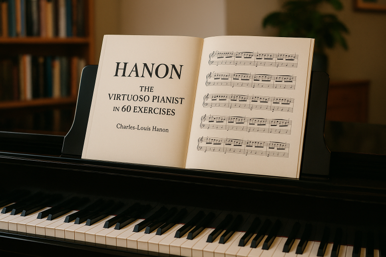 Hanon The Virtuoso Pianist in 60 Exercises book on piano